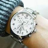 Buy Shop Tissot Chrono XL Classic Silver Dial Silver Steel Strap Watch For Men - T116.617.11.037.00 USA Online