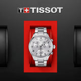 Buy Shop Tissot Chrono XL Classic Silver Dial Silver Steel Strap Watch For Men - T116.617.11.037.00 USA Online