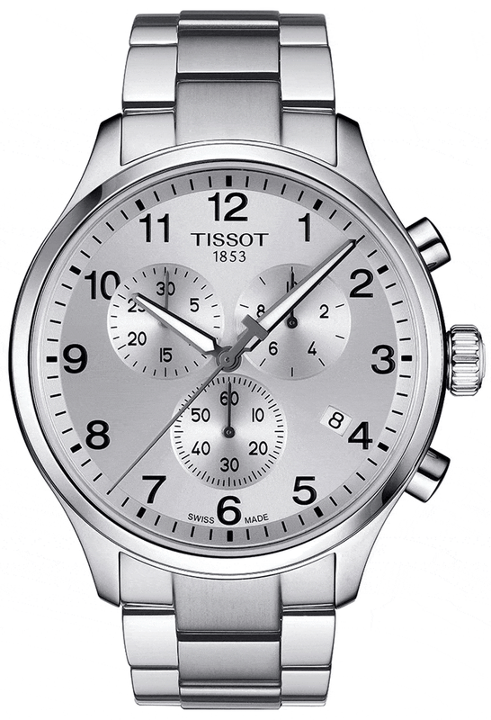 Buy Shop Tissot Chrono XL Classic Silver Dial Silver Steel Strap Watch For Men - T116.617.11.037.00 USA Online