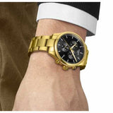 Buy Shop Tissot Chrono XL Classic Black Dial Gold Steel Strap Watch for Men - T116.617.33.051.00 USA Online