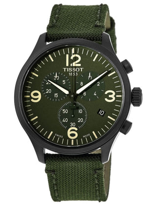 Buy Shop Tissot Chrono XL Green Dial Green NATO Strap Watch For Men - T116.617.37.097.00 USA Online