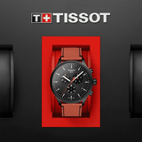 Buy Shop Tissot Chrono XL NBA Special Edition Black Dial Brown Leather Strap Watch for Men - T116.617.36.051.12 USA Online
