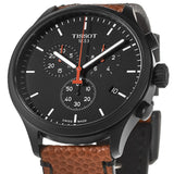 Buy Shop Tissot Chrono XL NBA Special Edition Black Dial Brown Leather Strap Watch for Men - T116.617.36.051.12 USA Online