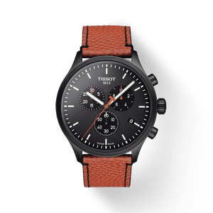 Buy Shop Tissot Chrono XL NBA Special Edition Black Dial Brown Leather Strap Watch for Men - T116.617.36.051.12 USA Online