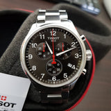 Buy Shop Tissot Chrono XL Quartz Asian Games Edition Black Dial Silver Steel Strap Watch For Men - T116.617.11.057.02 USA Online