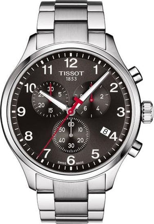 Buy Shop Tissot Chrono XL Quartz Asian Games Edition Black Dial Silver Steel Strap Watch For Men - T116.617.11.057.02 USA Online