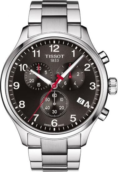 Buy Shop Tissot Chrono XL Quartz Asian Games Edition Black Dial Silver Steel Strap Watch For Men - T116.617.11.057.02 USA Online