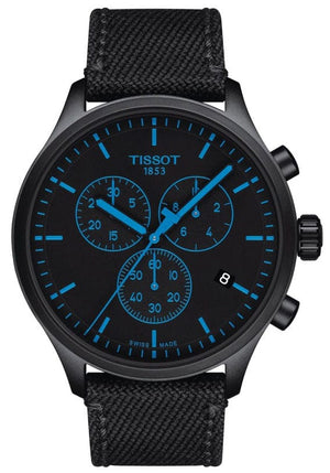 Buy Shop Tissot Chrono XL Quartz Black Dial Black Nylon Strap Watch For Men - T116.617.37.051.00 USA Online