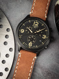 Buy Shop Tissot Chrono XL Quartz Black Dial Brown Leather Strap Watch For Men - T116.617.36.052.03 USA Online