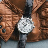 Buy Shop Tissot Chrono XL Silver Dial Brown Leather Strap Watch For Men - T116.617.16.037.00 USA Online