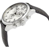 Buy Shop Tissot Chrono XL Silver Dial Brown Leather Strap Watch For Men - T116.617.16.037.00 USA Online