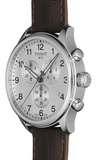 Buy Shop Tissot Chrono XL Silver Dial Brown Leather Strap Watch For Men - T116.617.16.037.00 USA Online