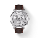 Buy Shop Tissot Chrono XL Silver Dial Brown Leather Strap Watch For Men - T116.617.16.037.00 USA Online
