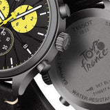 Buy Shop Tissot Chrono XL Tour De France Special Edition Black Dial Black Leather Strap Watch for Men - T116.617.36.051.11 USA Online