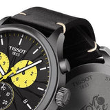 Buy Shop Tissot Chrono XL Tour De France Special Edition Black Dial Black Leather Strap Watch for Men - T116.617.36.051.11 USA Online