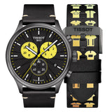 Buy Shop Tissot Chrono XL Tour De France Special Edition Black Dial Black Leather Strap Watch for Men - T116.617.36.051.11 USA Online