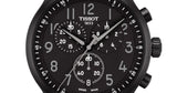 Buy Shop Tissot Chrono XL Vintage Black Dial Black Leather Strap Watch For Men - T116.617.36.052.00 USA Online
