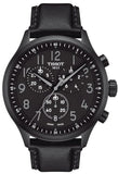 Buy Shop Tissot Chrono XL Vintage Black Dial Black Leather Strap Watch For Men - T116.617.36.052.00 USA Online