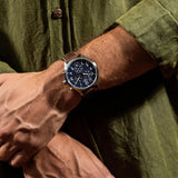 Buy Shop Tissot Chrono XL Vintage Blue Dial Brown Leather Strap Watch For Men - T116.617.16.042.00 USA Online