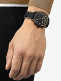 Buy Shop Tissot Chrono XL Vintage Chronograph Black Dial Black Leather Strap Watch For Men - T116.617.36.052.02 USA Online