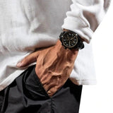 Buy Shop Tissot Chrono XL Vintage Chronograph Black Dial Black Leather Strap Watch For Men - T116.617.36.052.02 USA Online