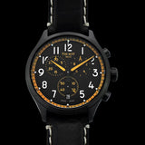 Buy Shop Tissot Chrono XL Vintage Chronograph Black Dial Black Leather Strap Watch For Men - T116.617.36.052.02 USA Online