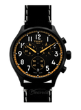 Buy Shop Tissot Chrono XL Vintage Chronograph Black Dial Black Leather Strap Watch For Men - T116.617.36.052.02 USA Online