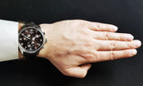 Buy Shop Tissot Chrono XL Vintage Quartz Black Dial Black Leather Strap Watch For Men - T116.617.16.062.00 USA Online