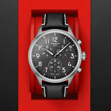 Buy Shop Tissot Chrono XL Vintage Quartz Black Dial Black Leather Strap Watch For Men - T116.617.16.062.00 USA Online