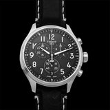 Buy Shop Tissot Chrono XL Vintage Quartz Black Dial Black Leather Strap Watch For Men - T116.617.16.062.00 USA Online