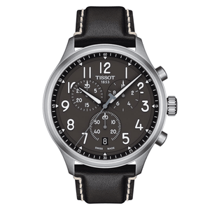 Buy Shop Tissot Chrono XL Vintage Quartz Black Dial Black Leather Strap Watch For Men - T116.617.16.062.00 USA Online