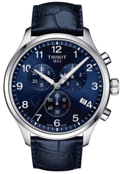 Buy Shop Tissot Chrono XL Viral Kohli Special Edition Blue Dial Blue Leather Strap Watch For Men - T116.617.16.047.01 USA Online