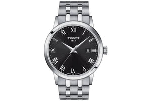 Buy Shop Tissot Classic Dream Black Dial Silver Steel Strap Watch For Men - T129.410.11.053.00 USA Online