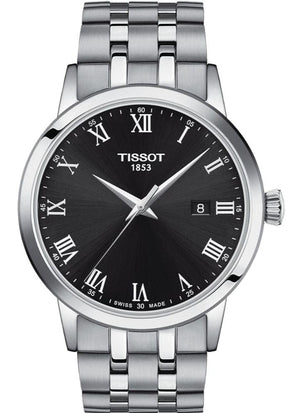 Buy Shop Tissot Classic Dream Black Dial Silver Steel Strap Watch For Men - T129.410.11.053.00 USA Online