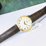 Buy Shop Tissot Classic Dream Ivory Dial Brown Leather Strap Watch for Men - T129.410.26.263.00 USA Online