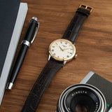 Buy Shop Tissot Classic Dream Ivory Dial Brown Leather Strap Watch for Men - T129.410.26.263.00 USA Online