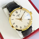 Buy Shop Tissot Classic Dream Ivory Dial Brown Leather Strap Watch for Men - T129.410.26.263.00 USA Online