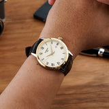 Buy Shop Tissot Classic Dream Ivory Dial Brown Leather Strap Watch for Men - T129.410.26.263.00 USA Online