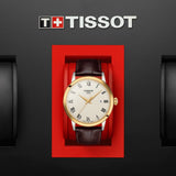 Buy Shop Tissot Classic Dream Ivory Dial Brown Leather Strap Watch for Men - T129.410.26.263.00 USA Online