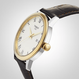 Buy Shop Tissot Classic Dream Ivory Dial Brown Leather Strap Watch for Men - T129.410.26.263.00 USA Online