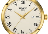 Buy Shop Tissot Classic Dream Ivory Dial Brown Leather Strap Watch for Men - T129.410.26.263.00 USA Online