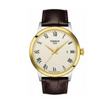 Buy Shop Tissot Classic Dream Ivory Dial Brown Leather Strap Watch for Men - T129.410.26.263.00 USA Online