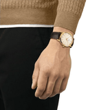 Buy Shop Tissot Classic Dream Ivory Dial Brown Leather Strap Watch for Men - T129.410.36.261.00 USA Online