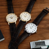 Buy Shop Tissot Classic Dream Ivory Dial Brown Leather Strap Watch for Men - T129.410.36.261.00 USA Online