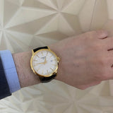 Buy Shop Tissot Classic Dream Ivory Dial Brown Leather Strap Watch for Men - T129.410.36.261.00 USA Online