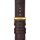 Buy Shop Tissot Classic Dream Ivory Dial Brown Leather Strap Watch for Men - T129.410.36.261.00 USA Online
