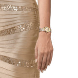 Buy Shop Tissot Classic Dream Lady Gold Dial Two Tone Steel Strap Watch For Women - T129.210.22.263.00 USA Online