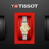 Buy Shop Tissot Classic Dream Lady Gold Dial Two Tone Steel Strap Watch For Women - T129.210.22.263.00 USA Online