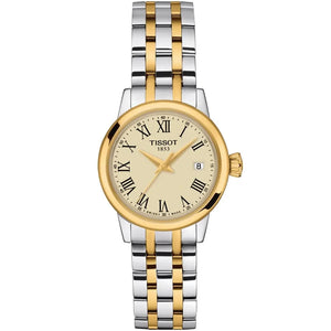 Buy Shop Tissot Classic Dream Lady Gold Dial Two Tone Steel Strap Watch For Women - T129.210.22.263.00 USA Online