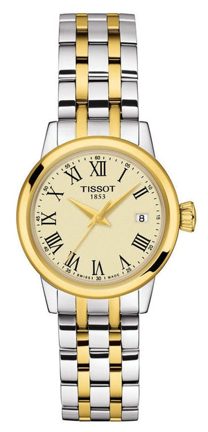 Buy Shop Tissot Classic Dream Lady Gold Dial Two Tone Steel Strap Watch For Women - T129.210.22.263.00 USA Online